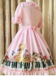 Ruffled Neckline and Skirt Hemline Sweet Kitties and Piano Printed OP