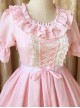 Ruffled Neckline and Skirt Hemline Sweet Kitties and Piano Printed OP