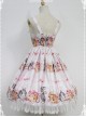 Cute Rabbits Printed Sweet Lolita JSK