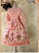 Pink Lace And Bow Decoration Cotton Dress