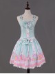 Light Blue Candy Land Printed Lace Hemline Lolita Dress