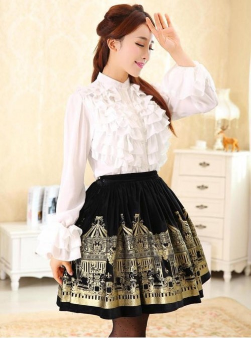 Dream of Lolita,Rotating Amusement Park, Velvet Lolita Skirt