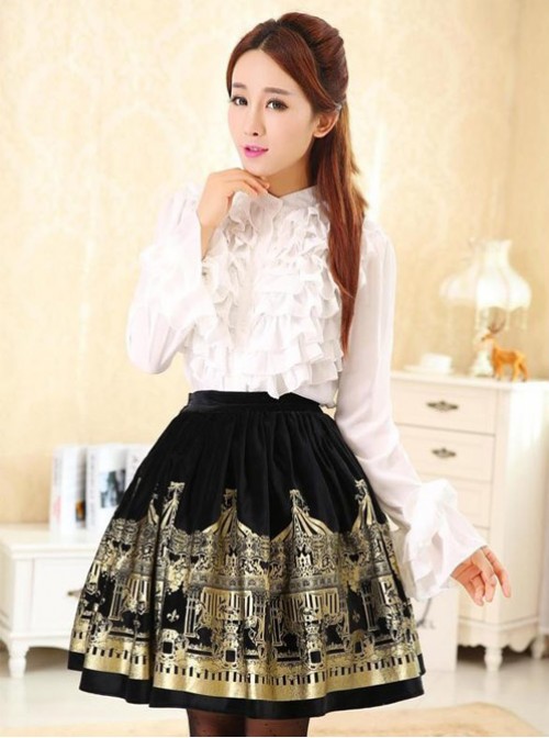 Dream of Lolita,Rotating Amusement Park, Velvet Lolita Skirt