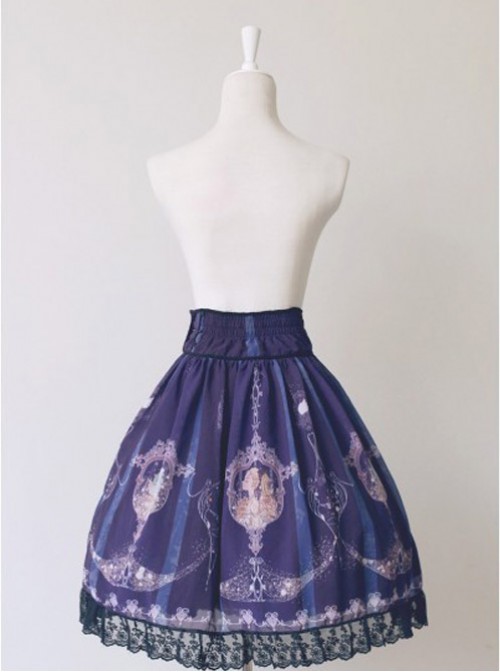 Neverland Lolita,La Pucelle and Pigeon,High Waist Lolita Skirt