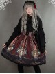 Neverland Lolita Ode to Rococo Black Lolita Skirt