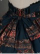 Neverland Lolita Ode to Rococo Black Lolita Skirt