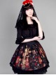 Neverland Lolita,The Maiden in the Garden, High Waist Fishbone Lolita Skirt