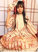 Hyakki Yakō Nine-tailed Fox, Gothic Lolita Printed Haori + Skirt