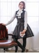 Miss Point Vintage School Stripes Lolita Vest and Skirt Set