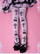 Cherries And Cross Prints Stocking By Diamond Honey Stockings