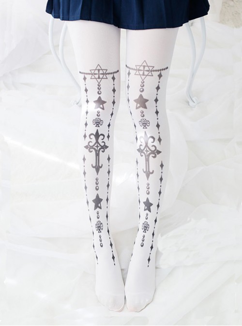 Black Japanese Soft Sister Lolita Velvet Bottoming Socks