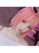 Cyber Reds Light Pink Bobo Hair Cosplay