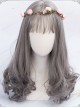 Granny Grey Long Hair Air Bangs Day-to-day Lolita 