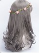 Granny Grey Long Hair Air Bangs Day-to-day Lolita 