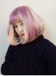 Harajuku Pink-Purple Wig Lolita Pear Roll