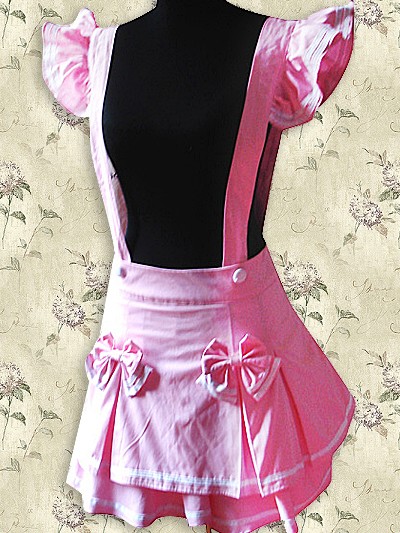 Pink Sweet Lolita Suspender Skirt