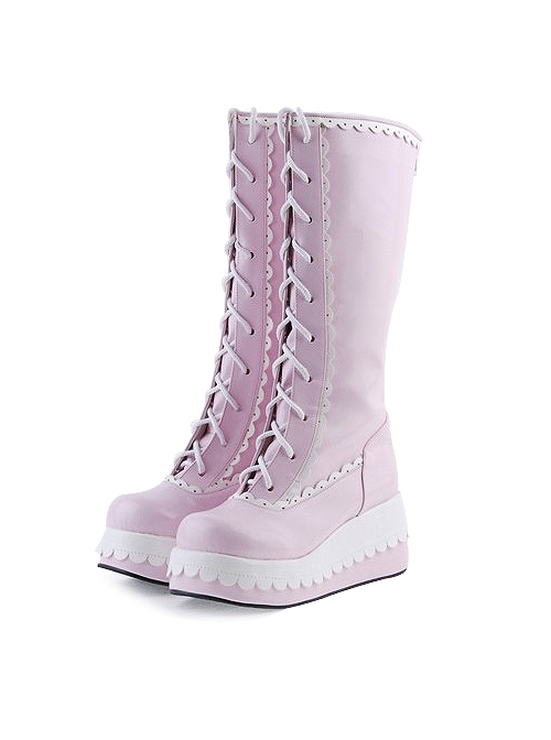 Pink and White