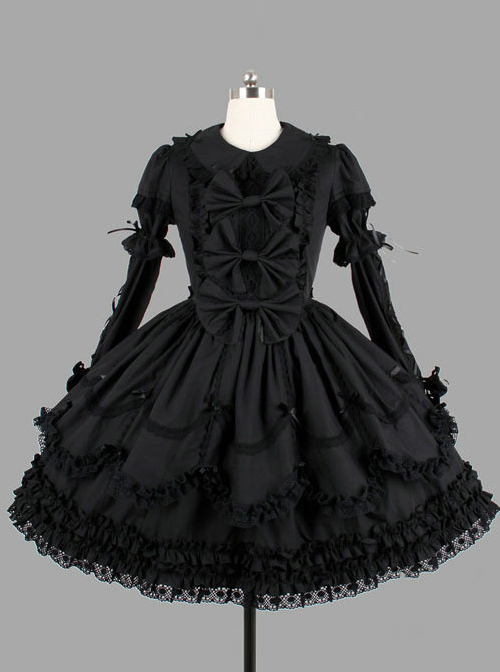 gothic victorian dress Black Victorian dress victorian lolita dress Long Goth Lolita dress