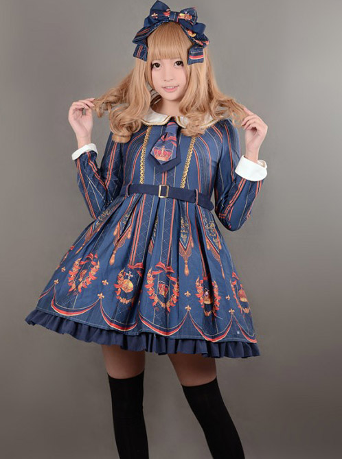 Elizabeth's Coronation~ Sailor Collar Lolita OP Dress -In Stock