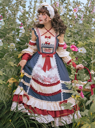 Lolita flower dress