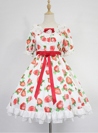 pattern Lolita dress