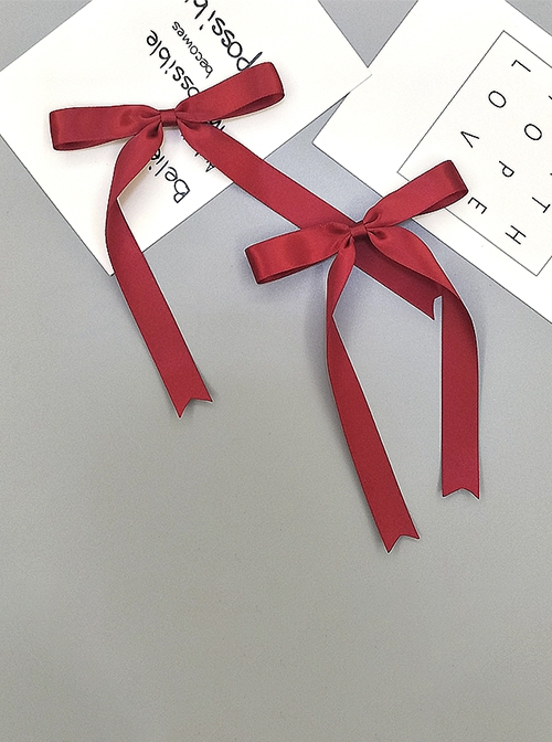 Japanese Style Cute Fairy Ribbon Bowknot Daily Exquisite Simple Commute ...