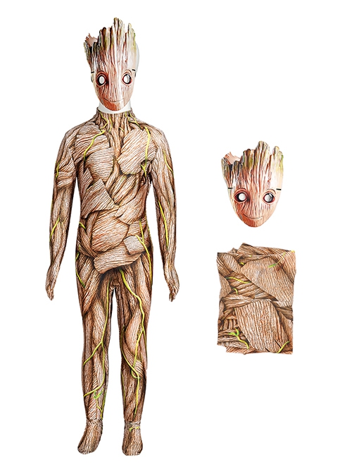 Movie Guardians Of The Galaxy Halloween Cosplay Groot Kids Costume ...