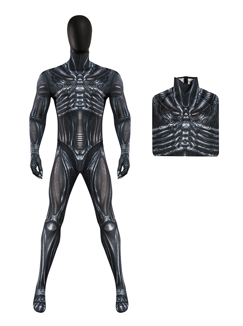 Alien Romulus Halloween Cosplay Alien Bodysuit Costume Set