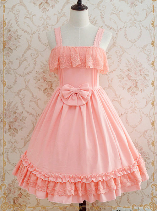 Retro Hepburn Style Elegant Classic Lolita Sling Dress coscarnival main image 0