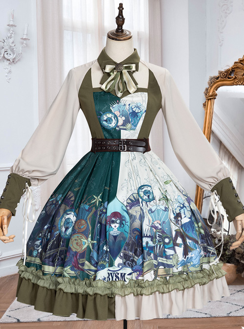 Explore The Stars Series OP Classic Lolita Long Sleeve Dress coscarnival main image 0
