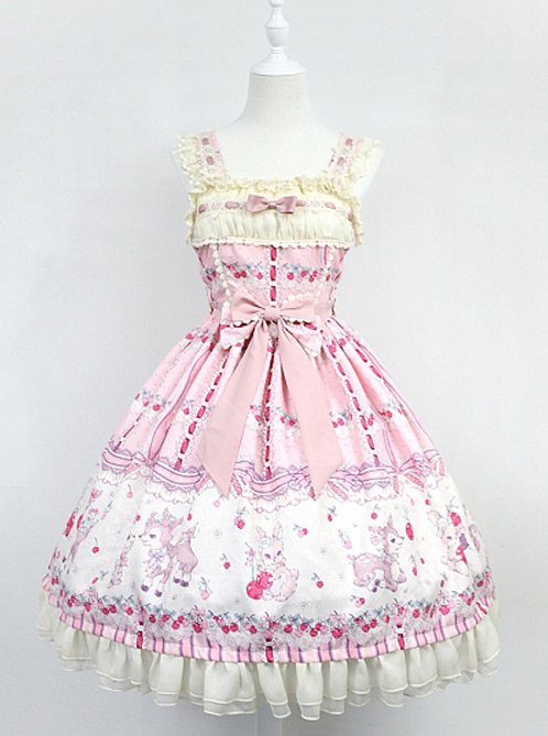 Pink Lace Strapless Vest Crony Deer