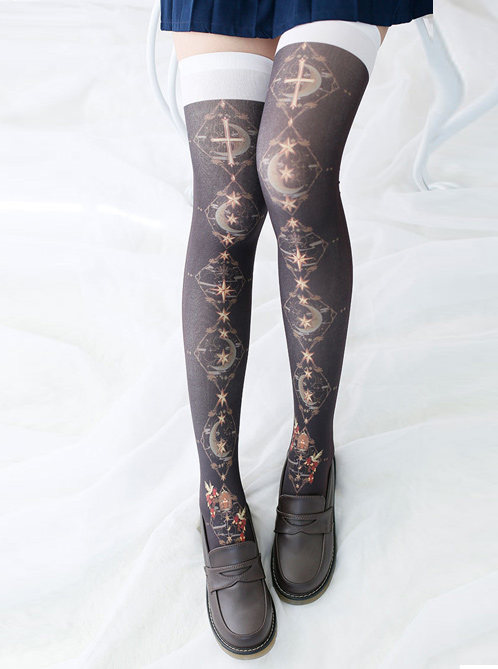 The Dark Star Overknee Mori Female Department  Socks